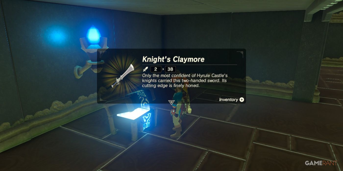 loz botw knight's claymore fateful stars shrine