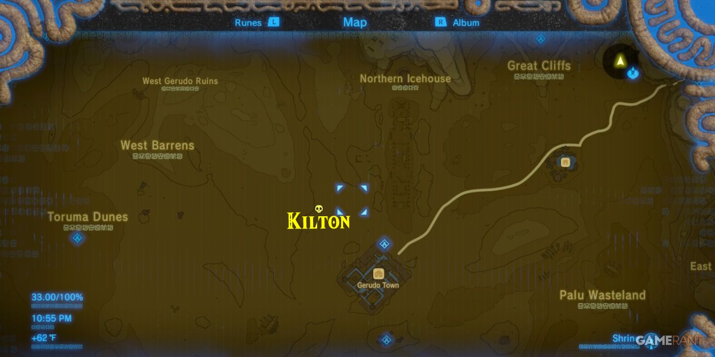 loz botw kilton gerudo town