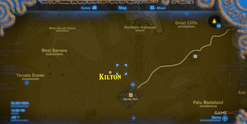 loz botw kilton gerudo town