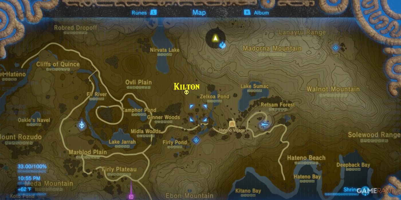 loz botw kilton hateno village