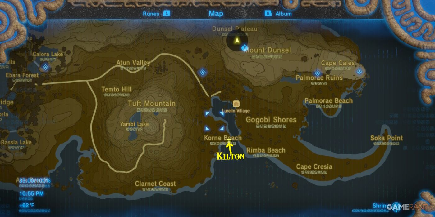 loz botw kilton lurelin village