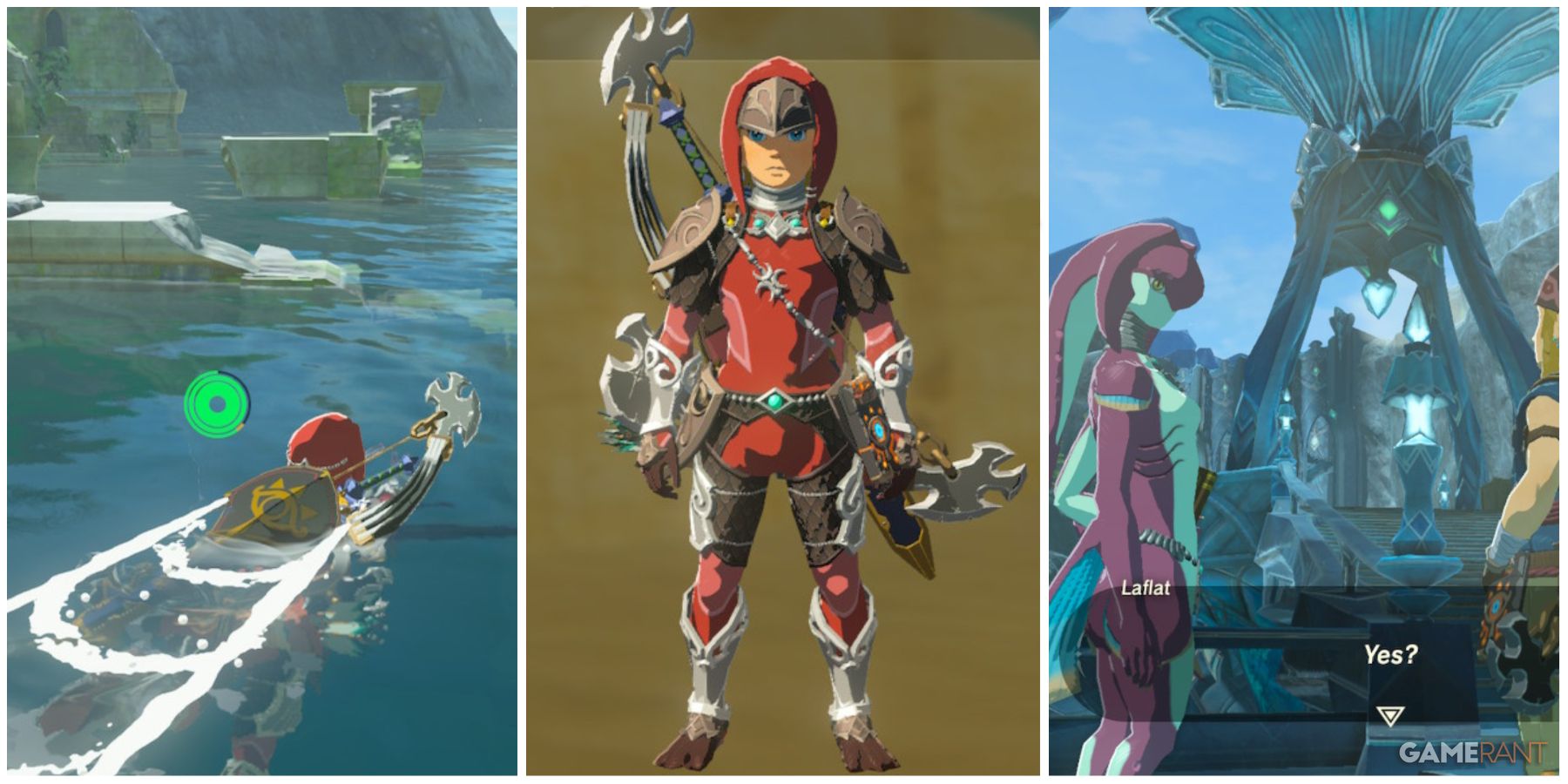 loz botw zora set