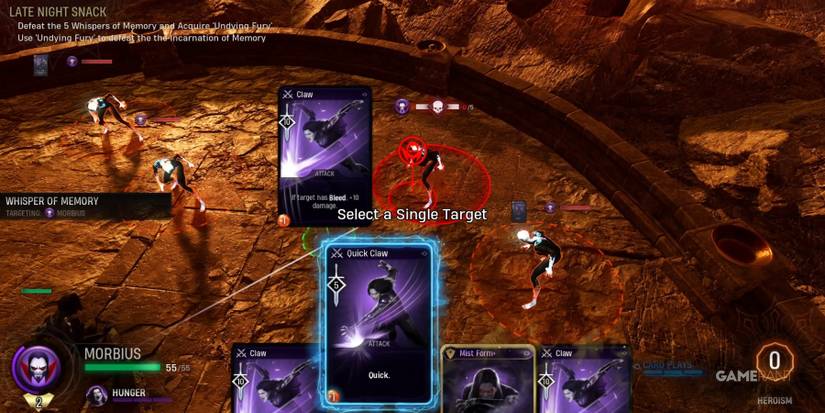 Marvel's Midnight Suns Morbius Challenge Mission Step 1