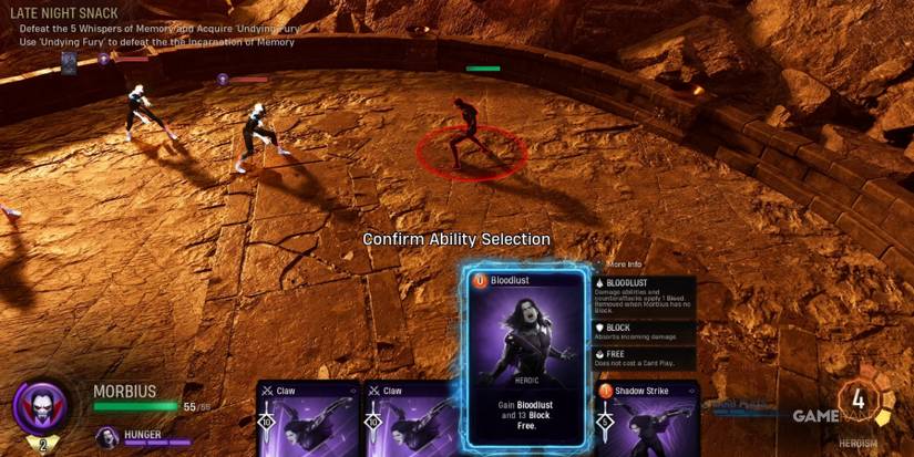 Marvel's Midnight Suns Morbius Challenge Mission Step 4