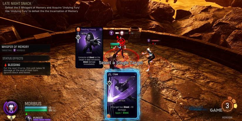 Marvel's Midnight Suns Morbius Challenge Mission Step 8