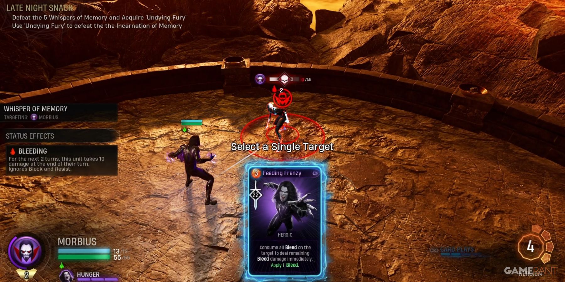 Marvel's Midnight Suns Morbius Challenge Mission Step 9