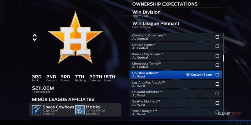 MLB The Show 23 Astros Preseason Rank