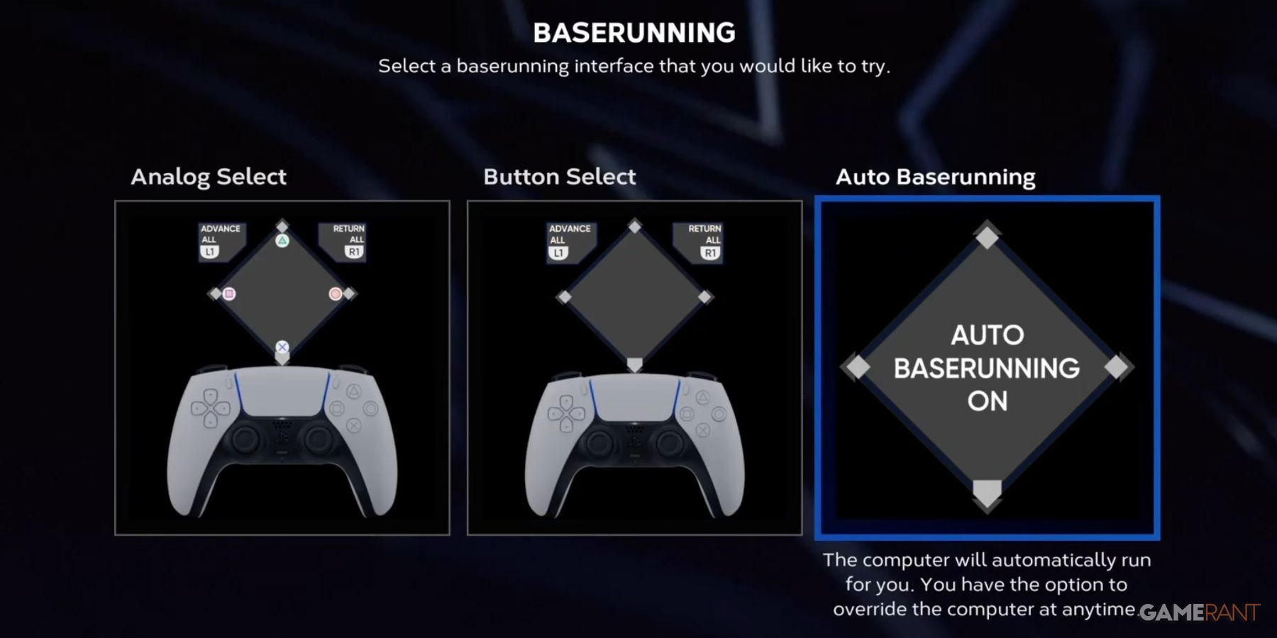 MLB The Show 23 Auto Baserunning Setting