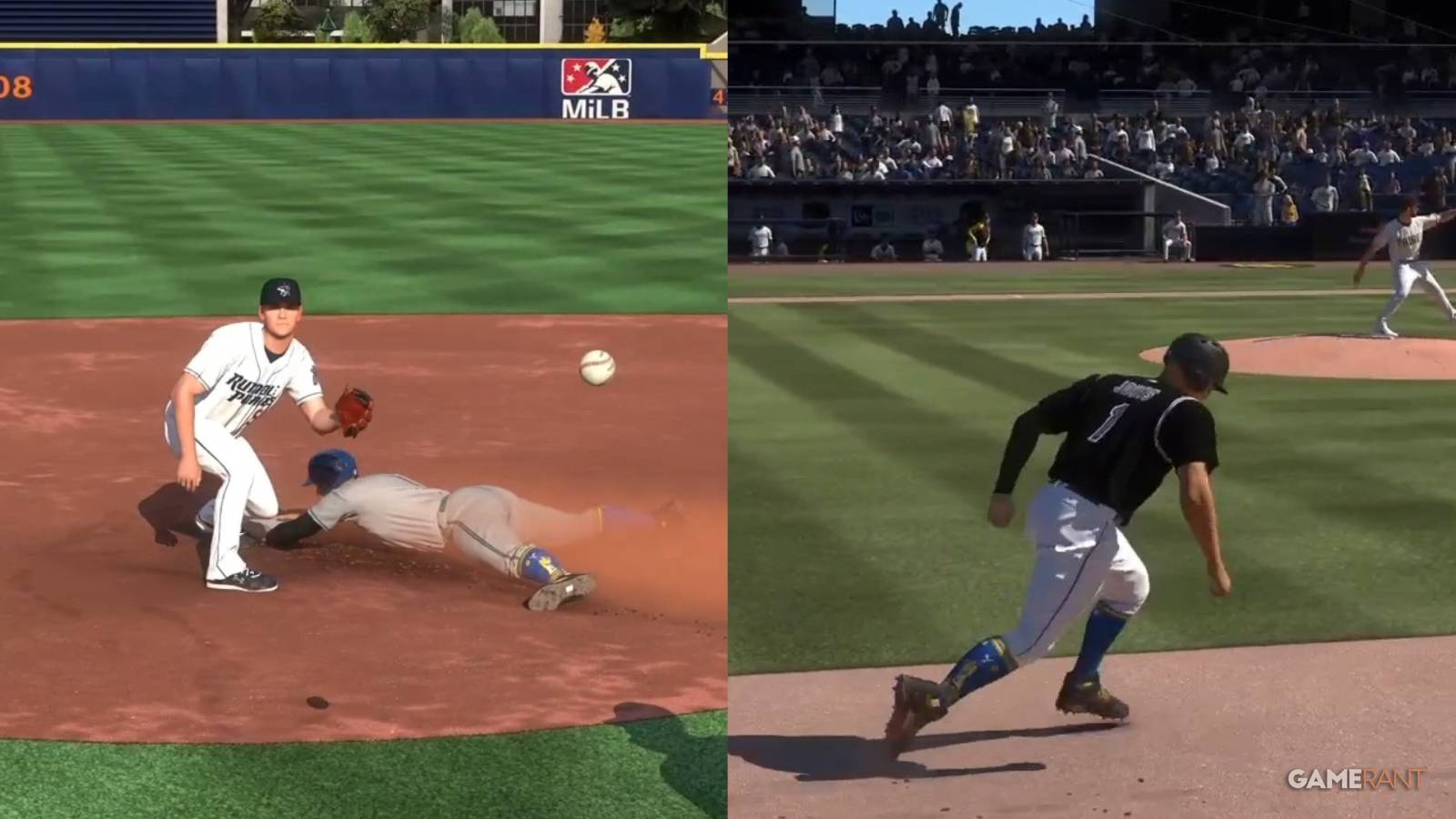 MLB The Show 23 Baserunning Settings Collage