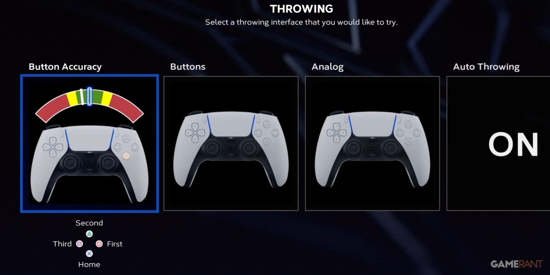MLB The Show 23 Button Accuracy Throwing Setting