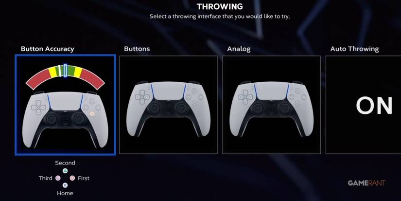 MLB The Show 23 Button Accuracy Throwing Setting