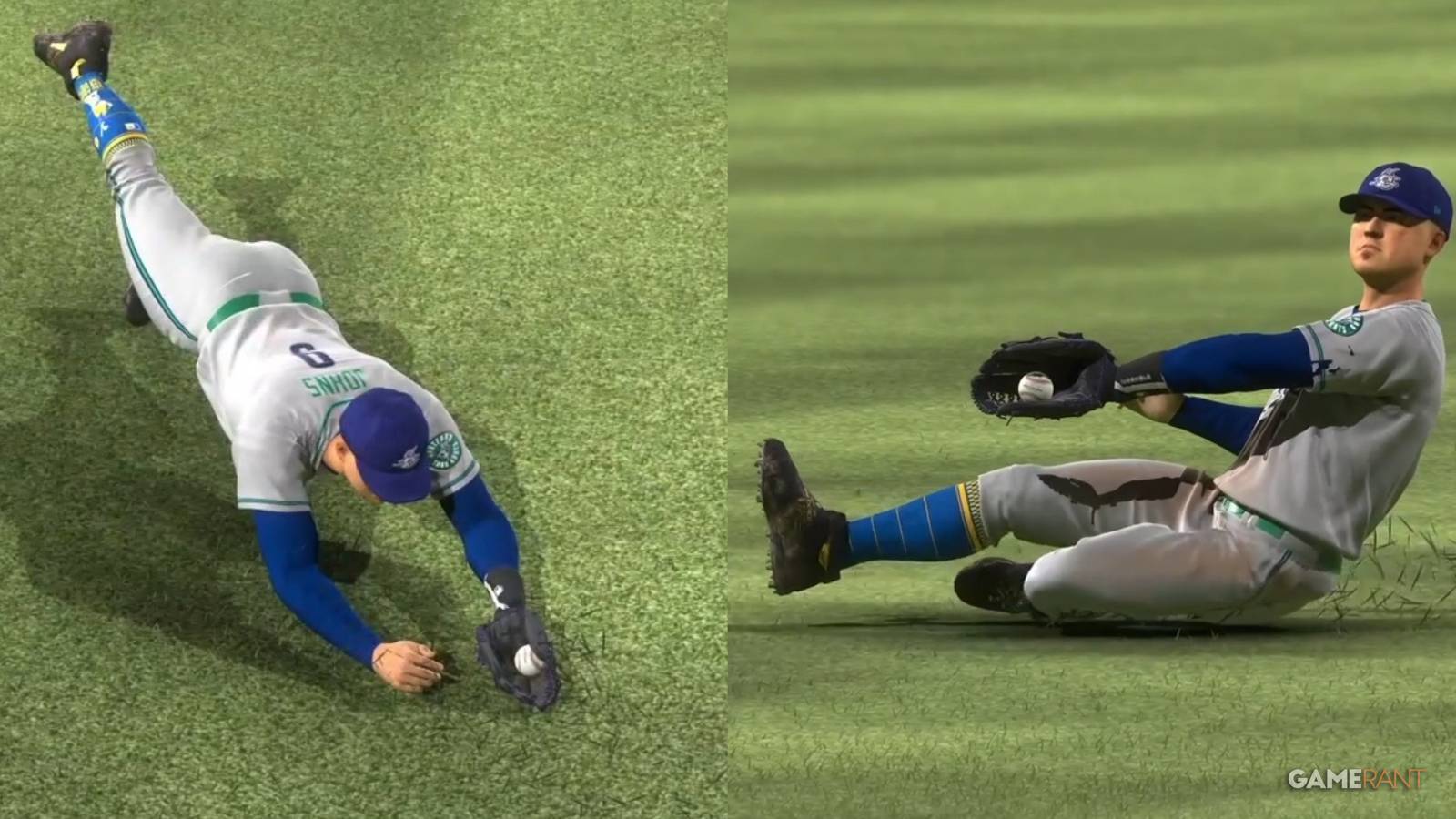 MLB The Show 23 Fielding Settings Collage