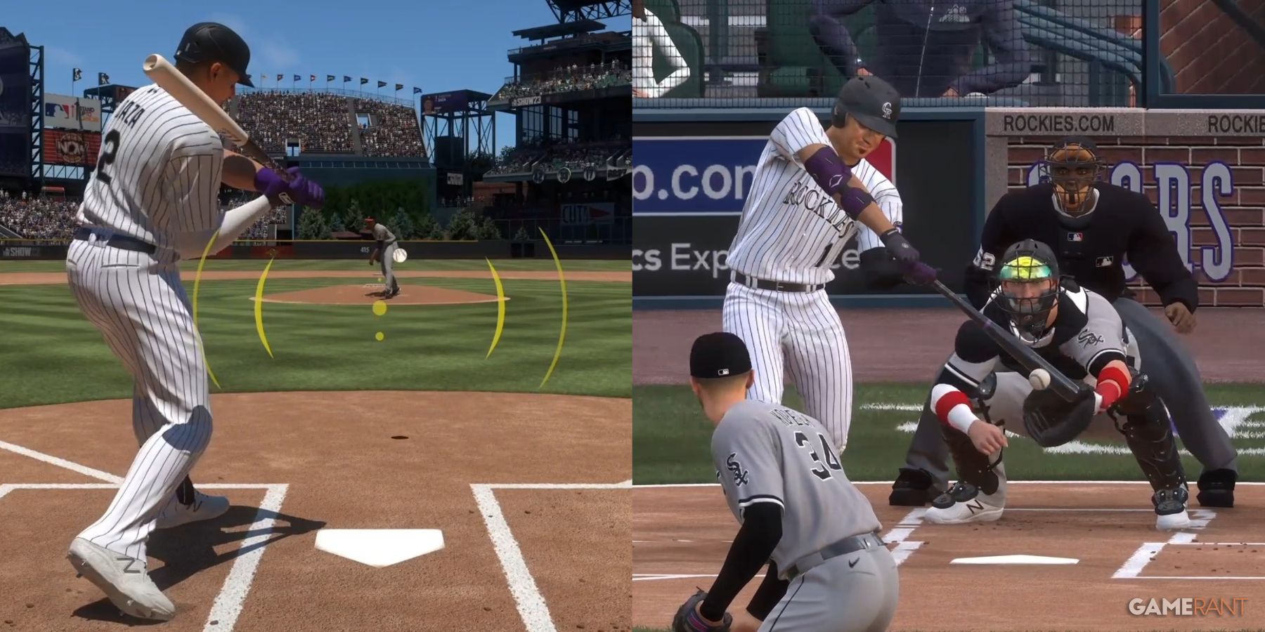 MLB The Show 23 Hitting Settings Collage