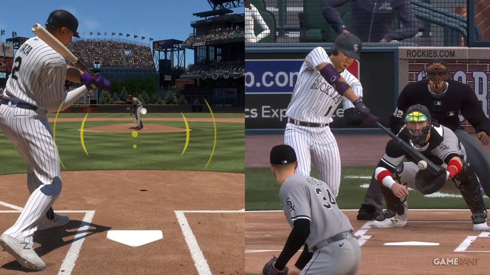 MLB The Show 23 Hitting Settings Collage