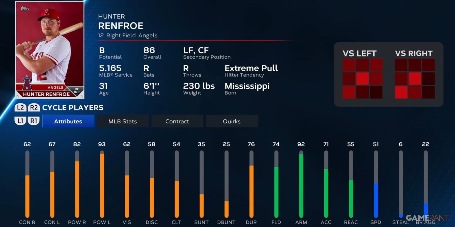MLB The Show 23 Hunter Renfroe Player Card