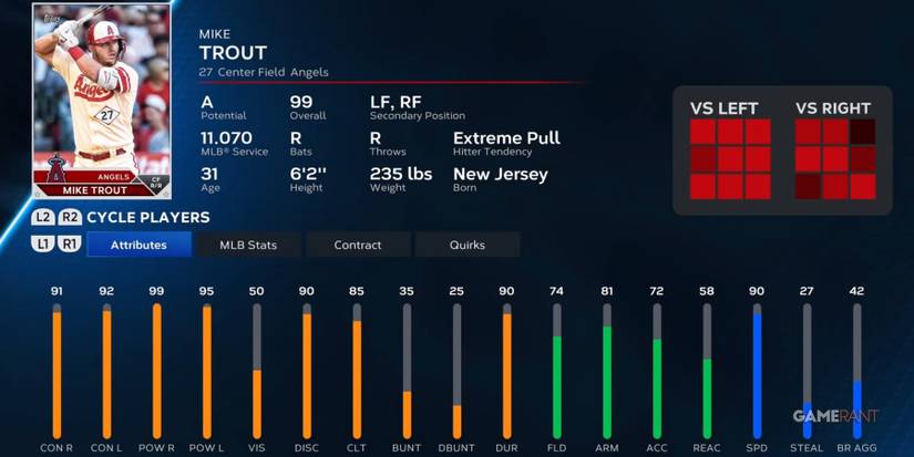 MLB The Show 23 Mike Trout Player Card