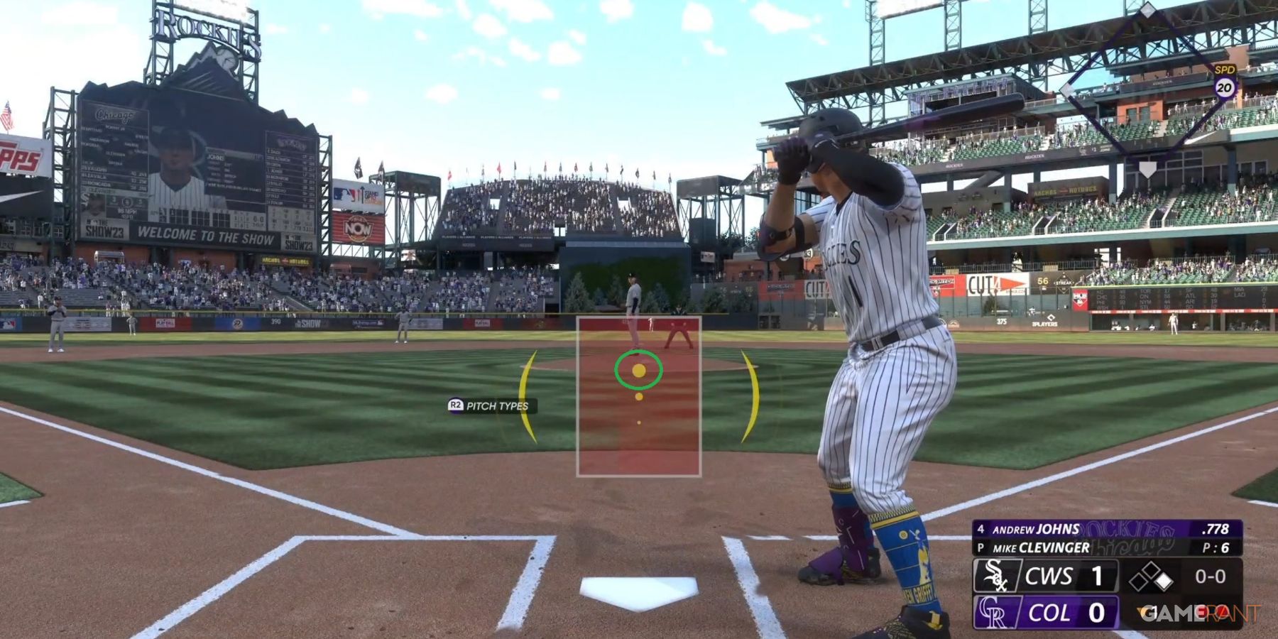 MLB The Show 23 Power Reticle