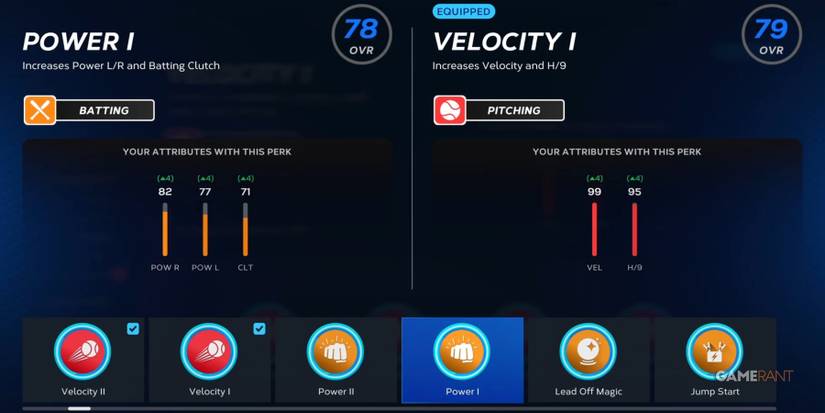 MLB The Show 23 Replacing Velocity With Power Perk