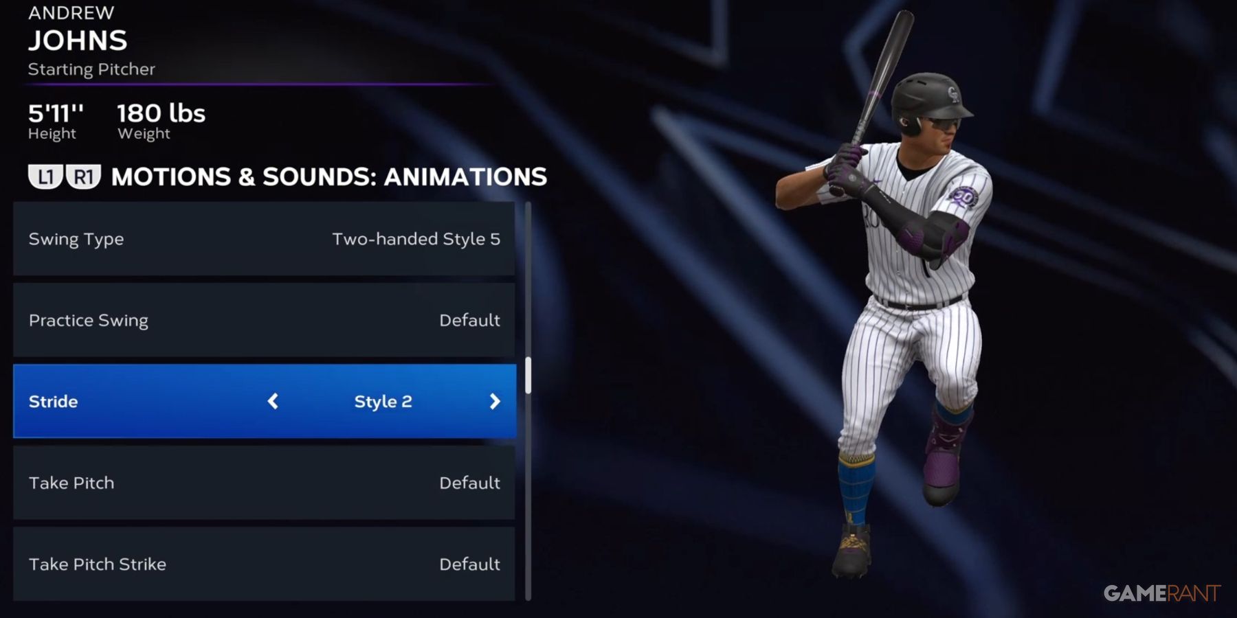 MLB The Show 23 Stride Style 2 Animation