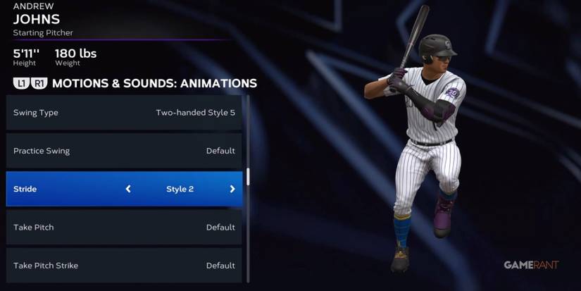 MLB The Show 23 Stride Style 2 Animation