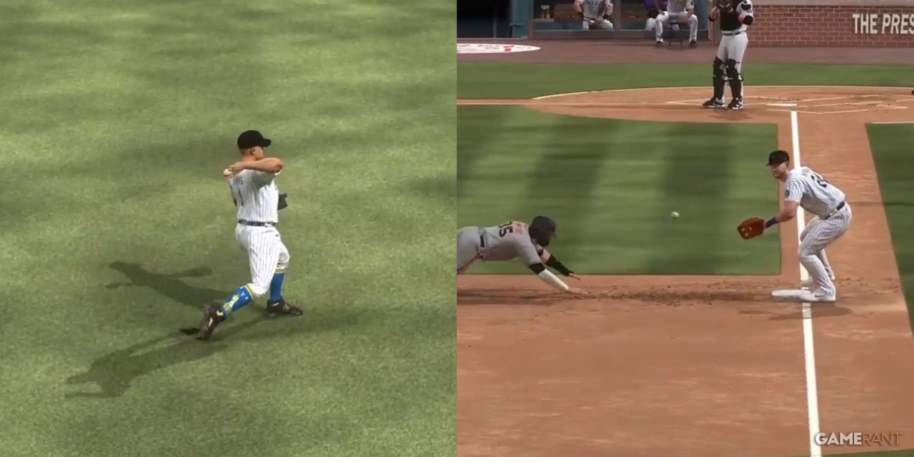 MLB The Show 23 Throwing Settings Collage