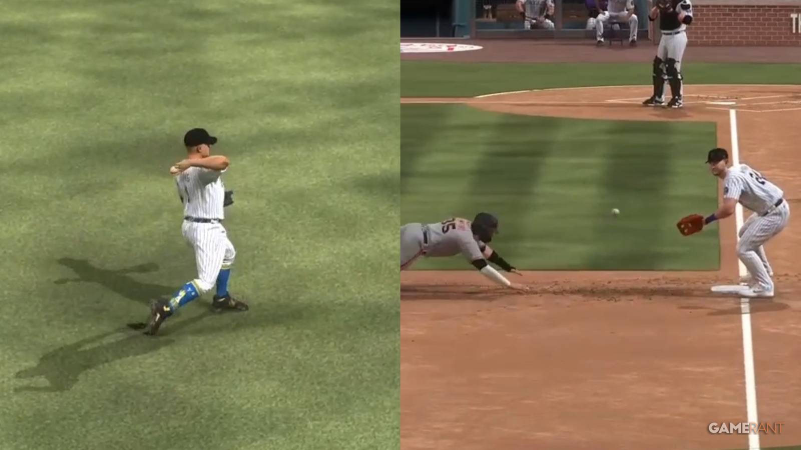 MLB The Show 23 Throwing Settings Collage