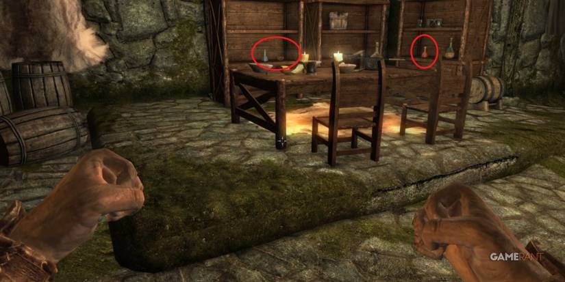 Skyrim Extra Potions In Helgen Keep