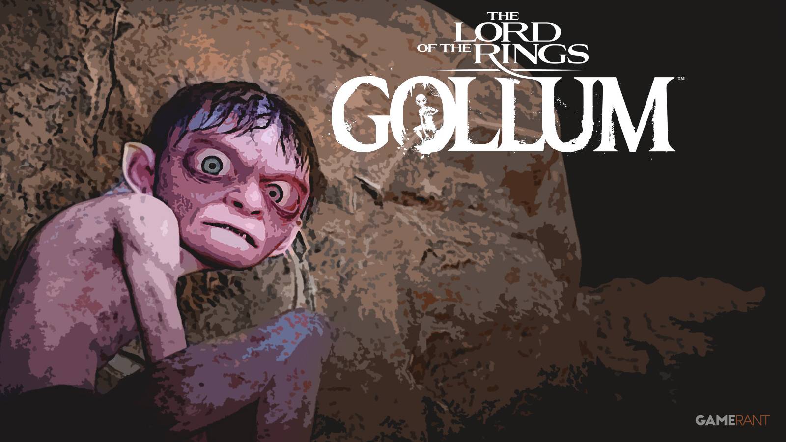 The Lord of the Rings Rings Gollum trailer stylized composite orange cave