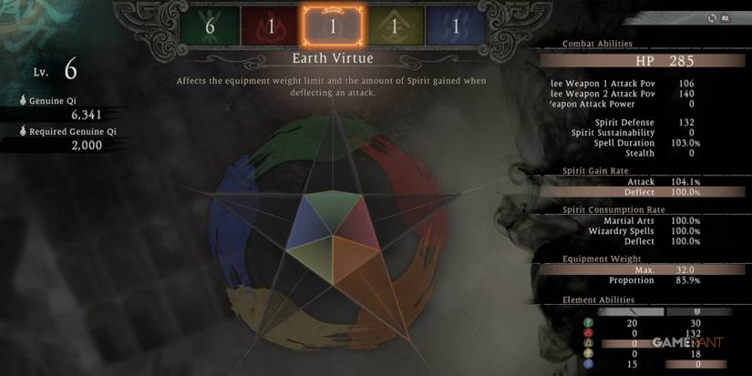 Wo Long Fallen Dynasty Earth Virtue Boosts