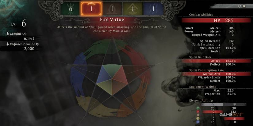 Wo Long Fallen Dynasty Fire Virtue Boosts