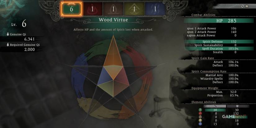 Wo Long Fallen Dynasty Wood Virtue Boosts