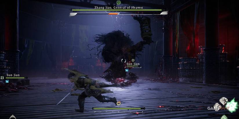 Wo Long Fallen Dynasty Zhang Jiao Getting Ready To Swat Downward