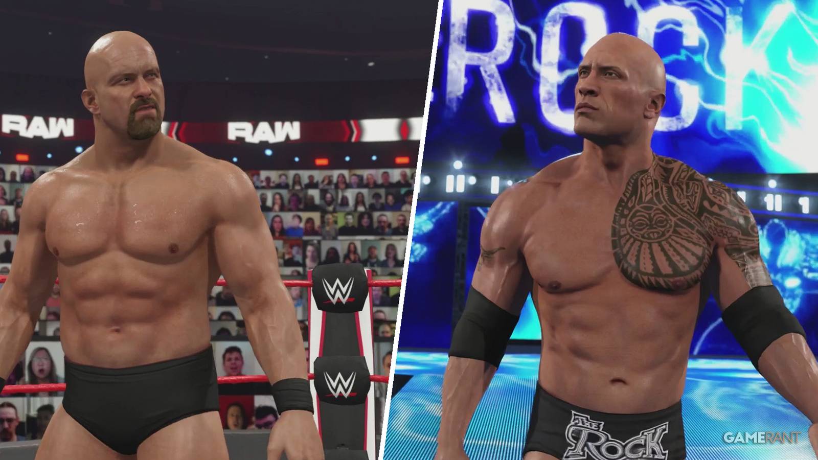 Stone Cold and The Rock in WWE 2K23