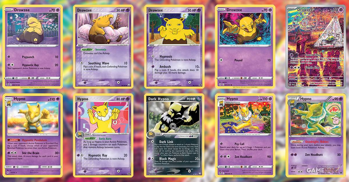 Pokemon TCG: The Best Drowzee and Hypno Cards Pokemon TCG: The Best Drowzee and Hypno Cards
