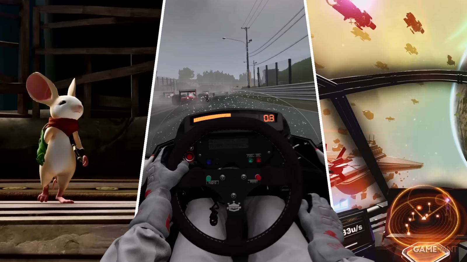 Moss, Gran Turismo 7, and No Man's Sky