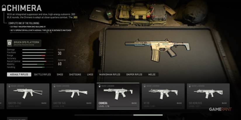 Call of Duty Modern Warfare 2 Chimera Assault Rifle In Loadout