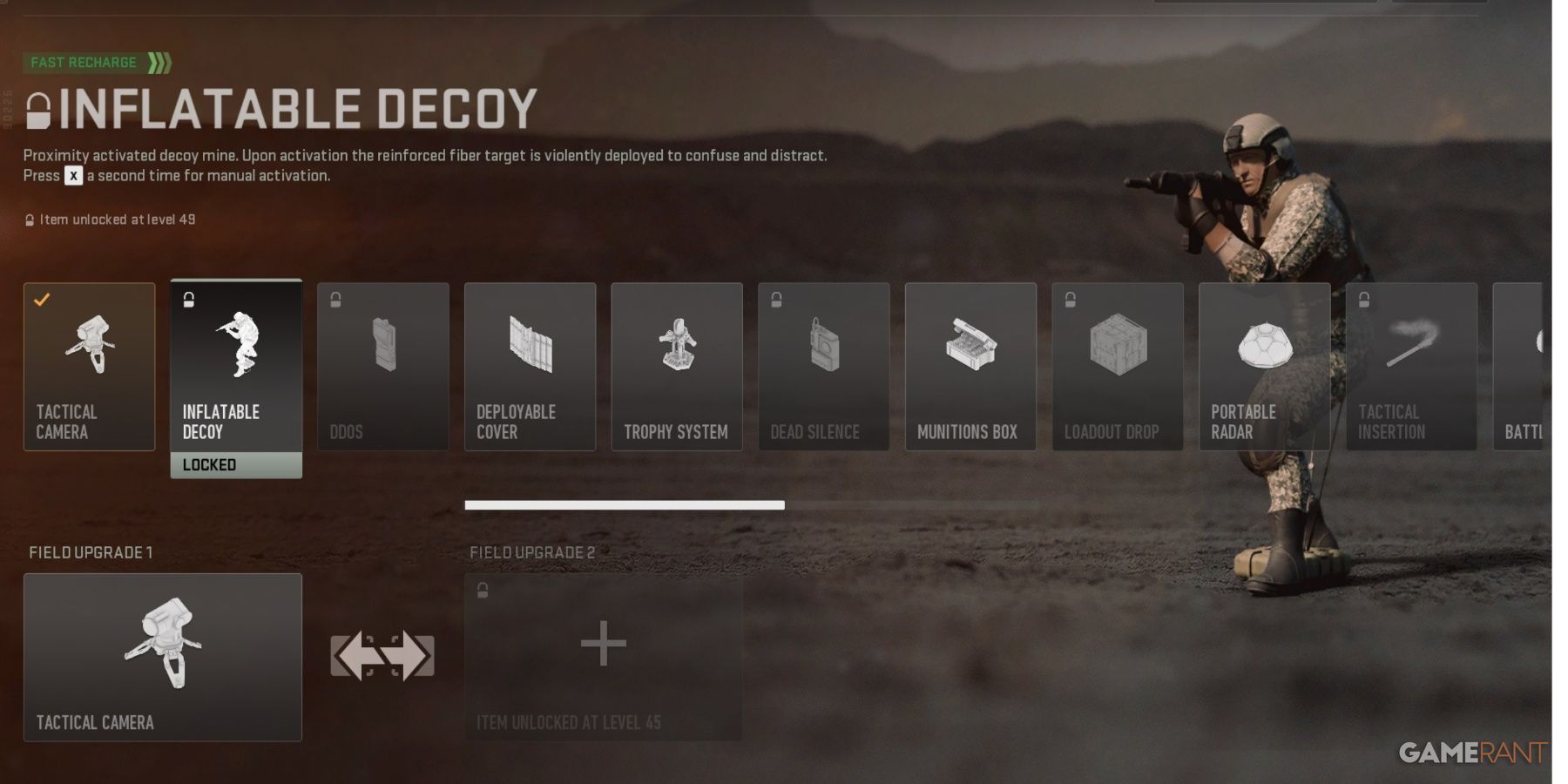 Call of Duty Modern Warfare 2 Inflatable Decoy Field Upgrade