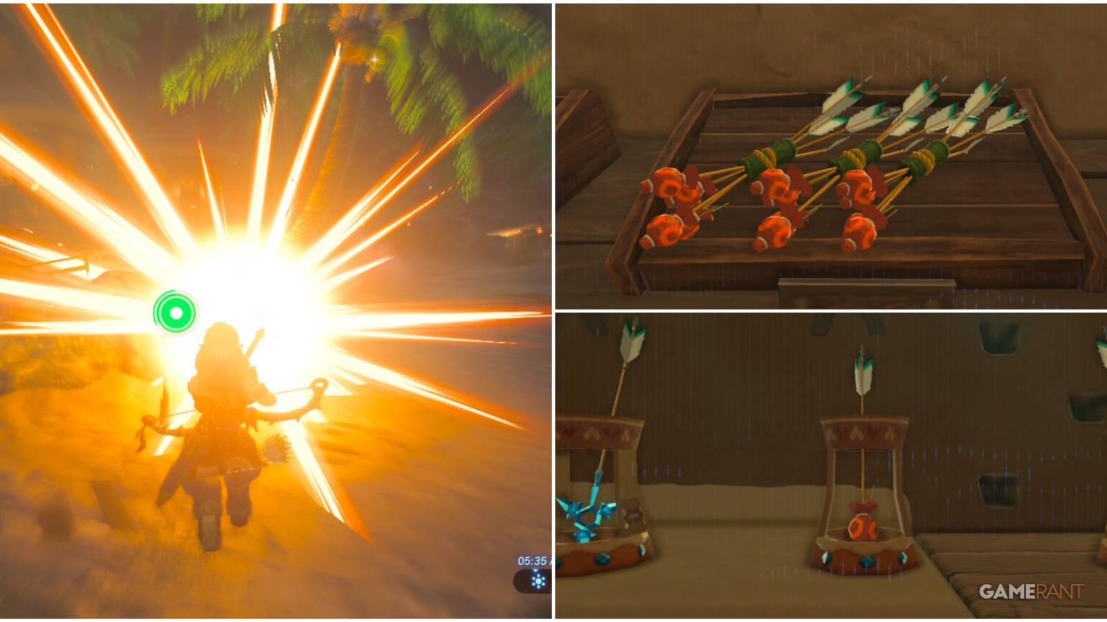 low botw bomb arrows feature