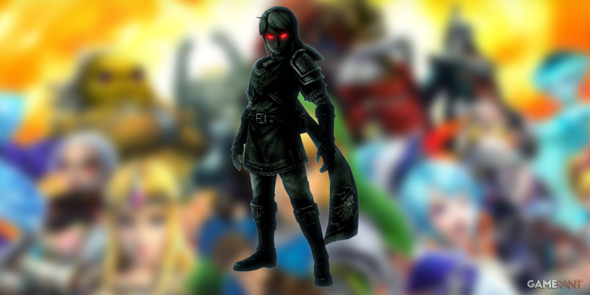 Dark Link DLC costume in Hyrule Warriors