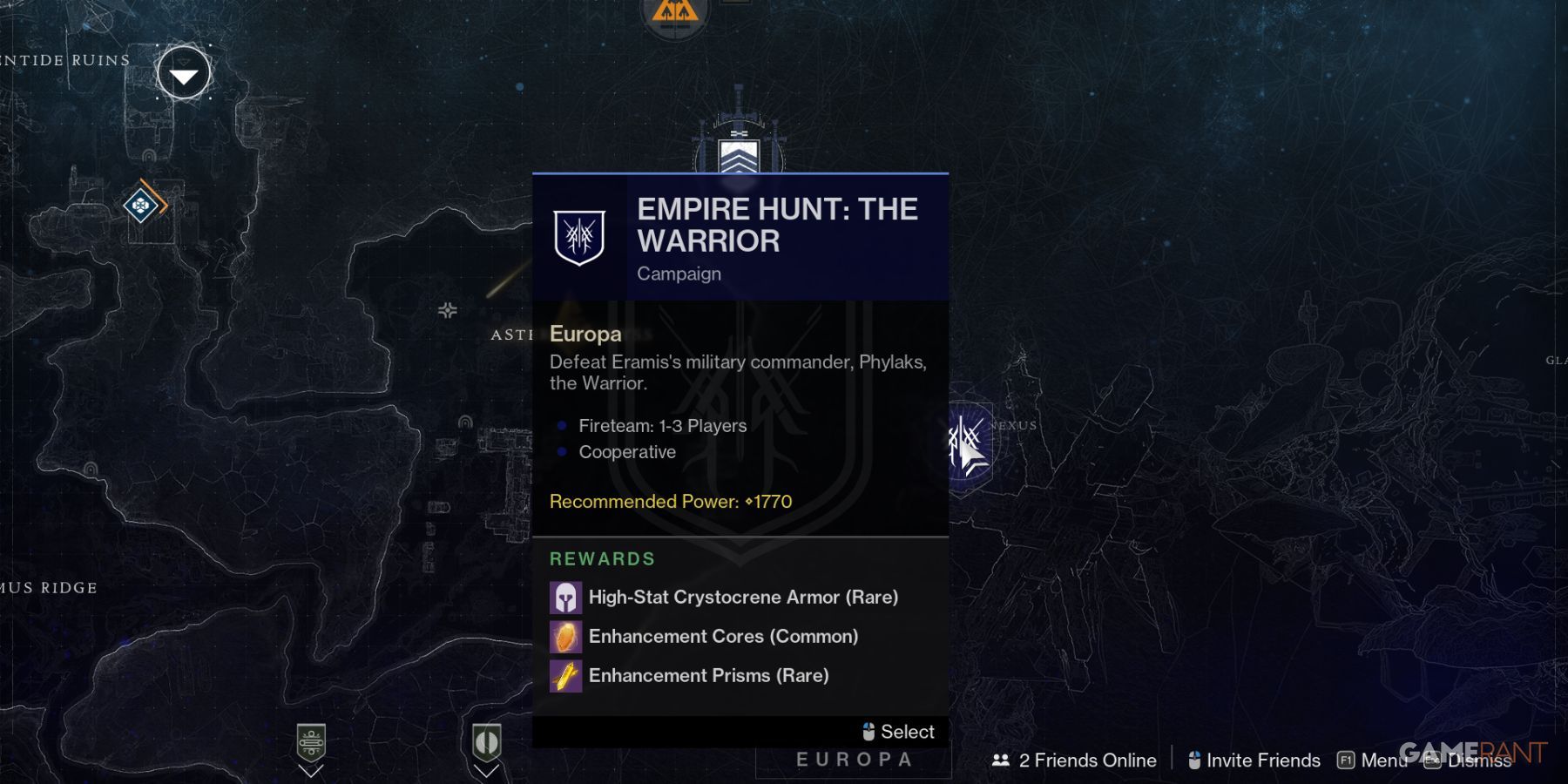 Destiny 2 Europe Empire Hunt