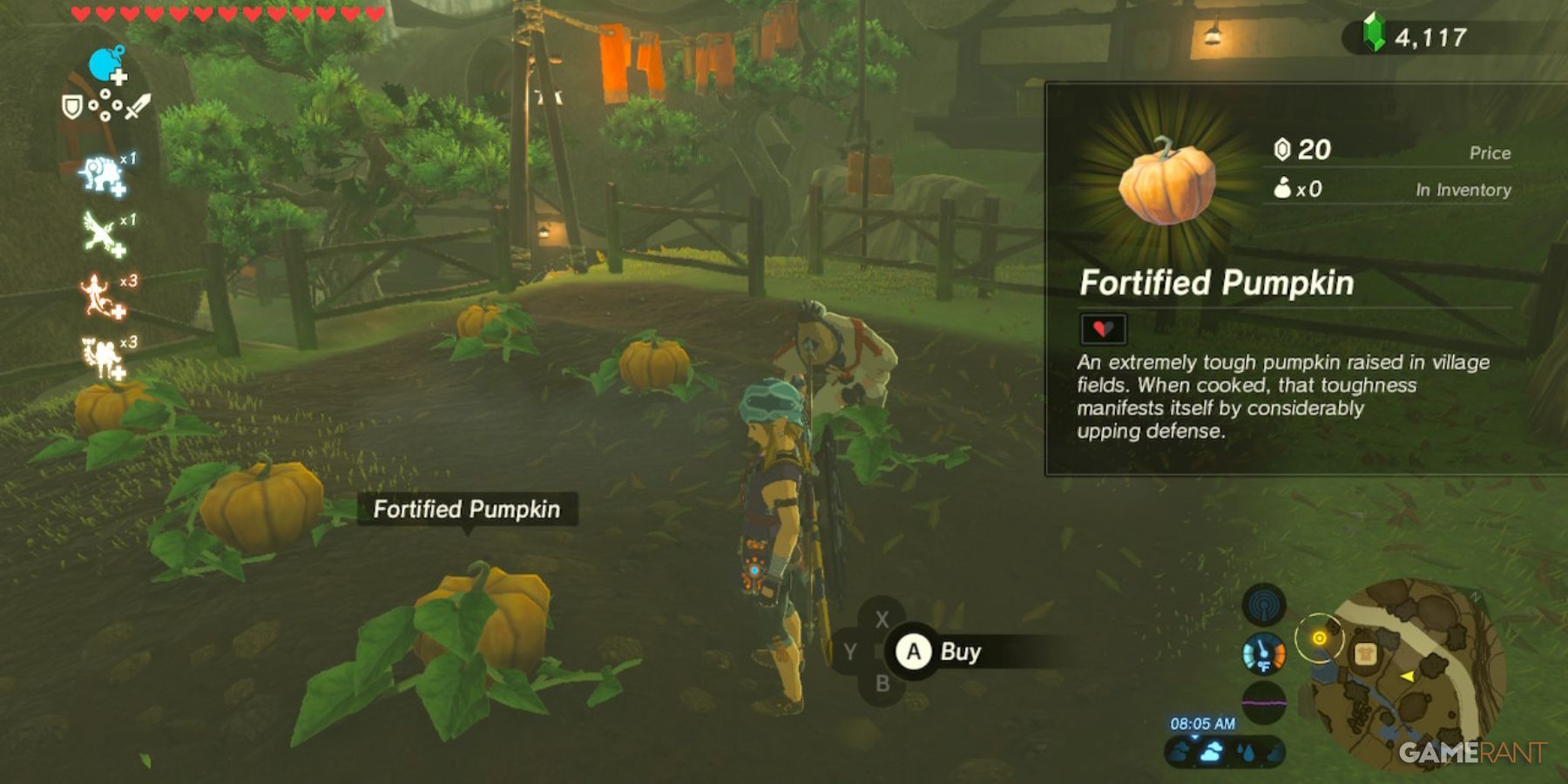 legenda napas zelda dari labu berbenteng liar