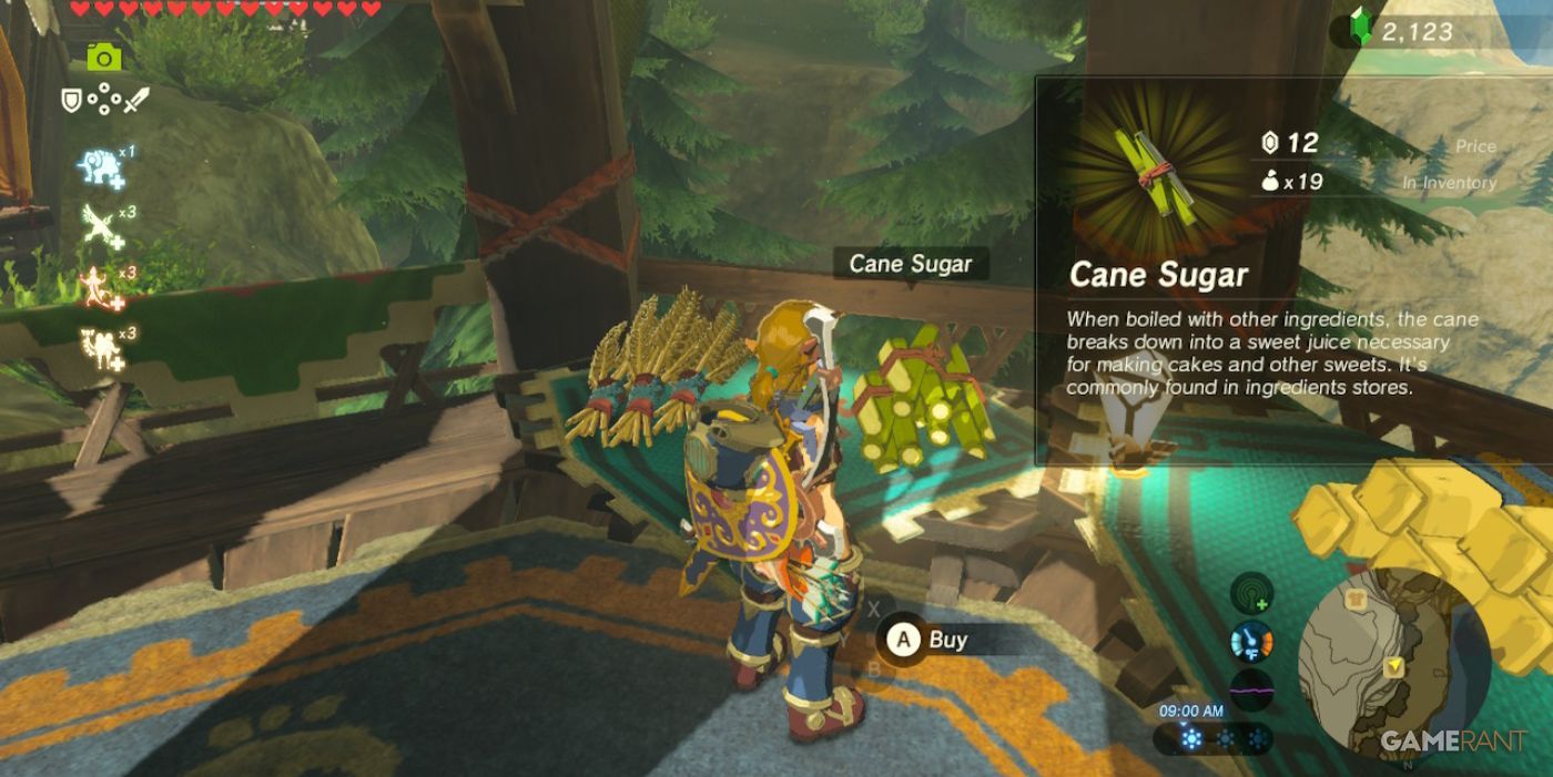 Breath of the Wild: Where to Find Cane Sugar