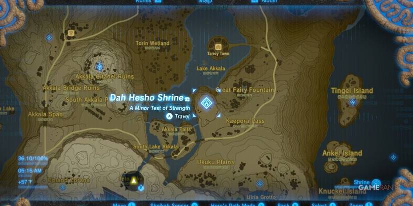 loz botw tarrey town location
