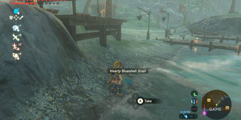 loz botw hearty blueshell snail