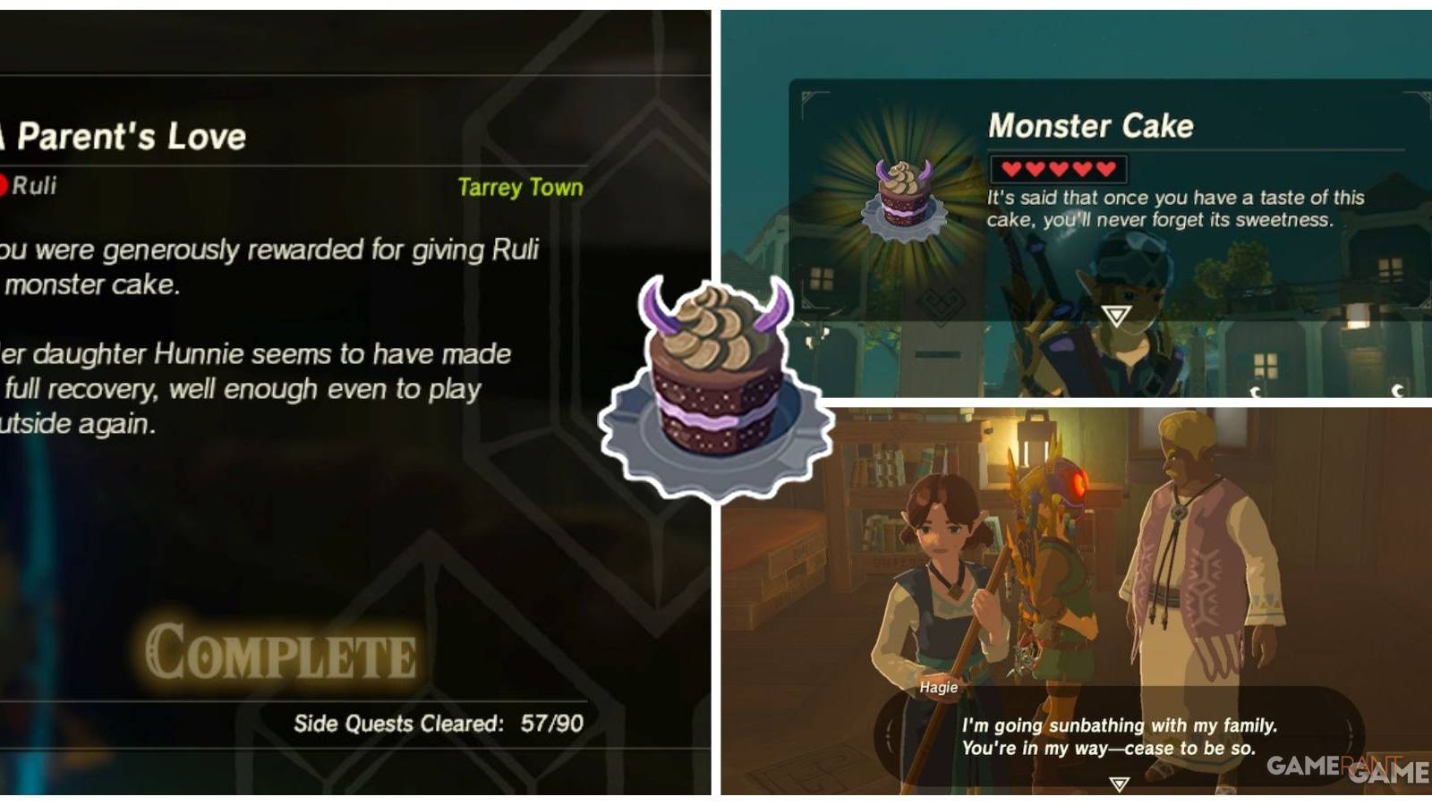 legend of zelda breath of the wild a parent's love sidequest