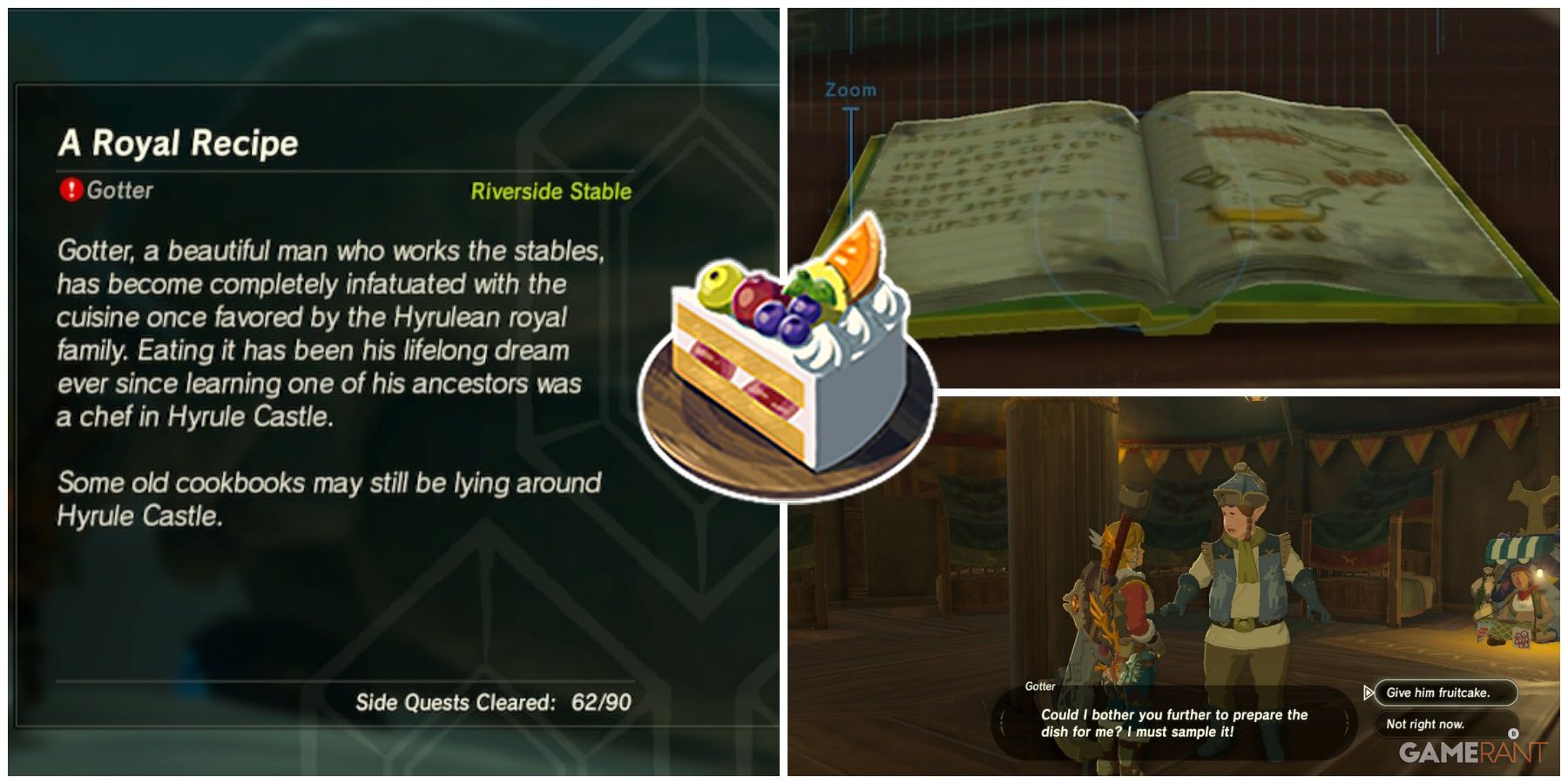 Zelda: Breath of the Wild guide: A Royal Recipe side quest