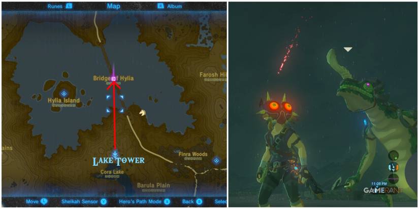 loz botw lake tower