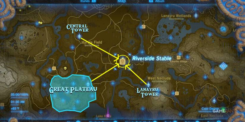 loz botw riverside stable