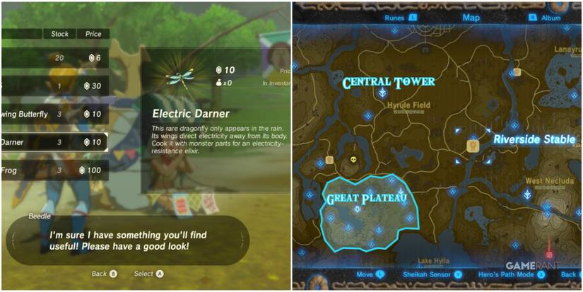 loz botw riverside stable location