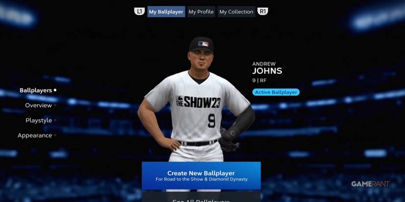 MLB The Show 23 Creating A New Character